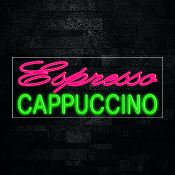 Espresso Cappuccino-LED Neon Sign 30"L x 12"H #30054