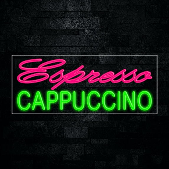 Espresso Cappuccino-LED Neon Sign 30"L x 12"H #30054