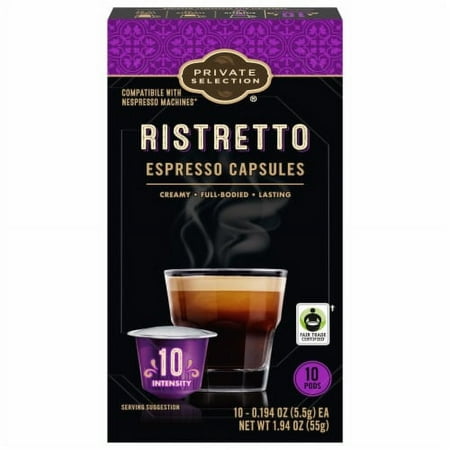 Espresso Capsules Ristretto 10 Pods Pack of 2