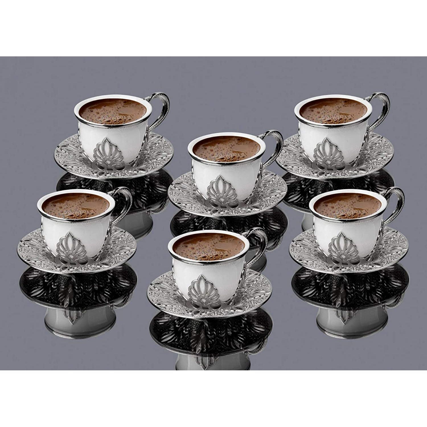 LE TAUCI 3 oz Espresso Cups with Saucers, House-warming Gift, Ceramic  Embossment Coffee Cup for Doub…See more LE TAUCI 3 oz Espresso Cups with
