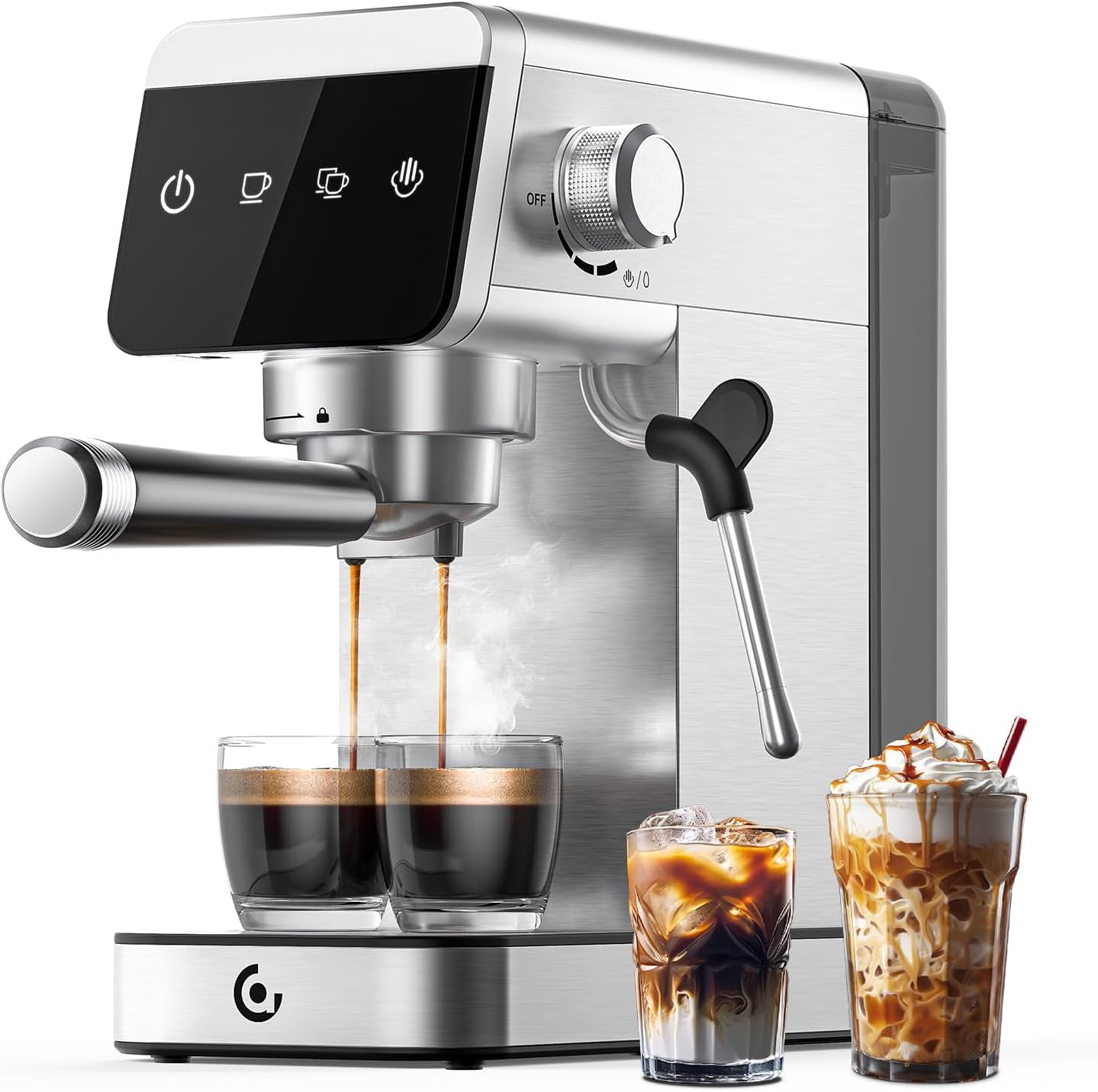 Espresso Coffee Machine | 20 Bar Pressure System LED Touch Screen ...