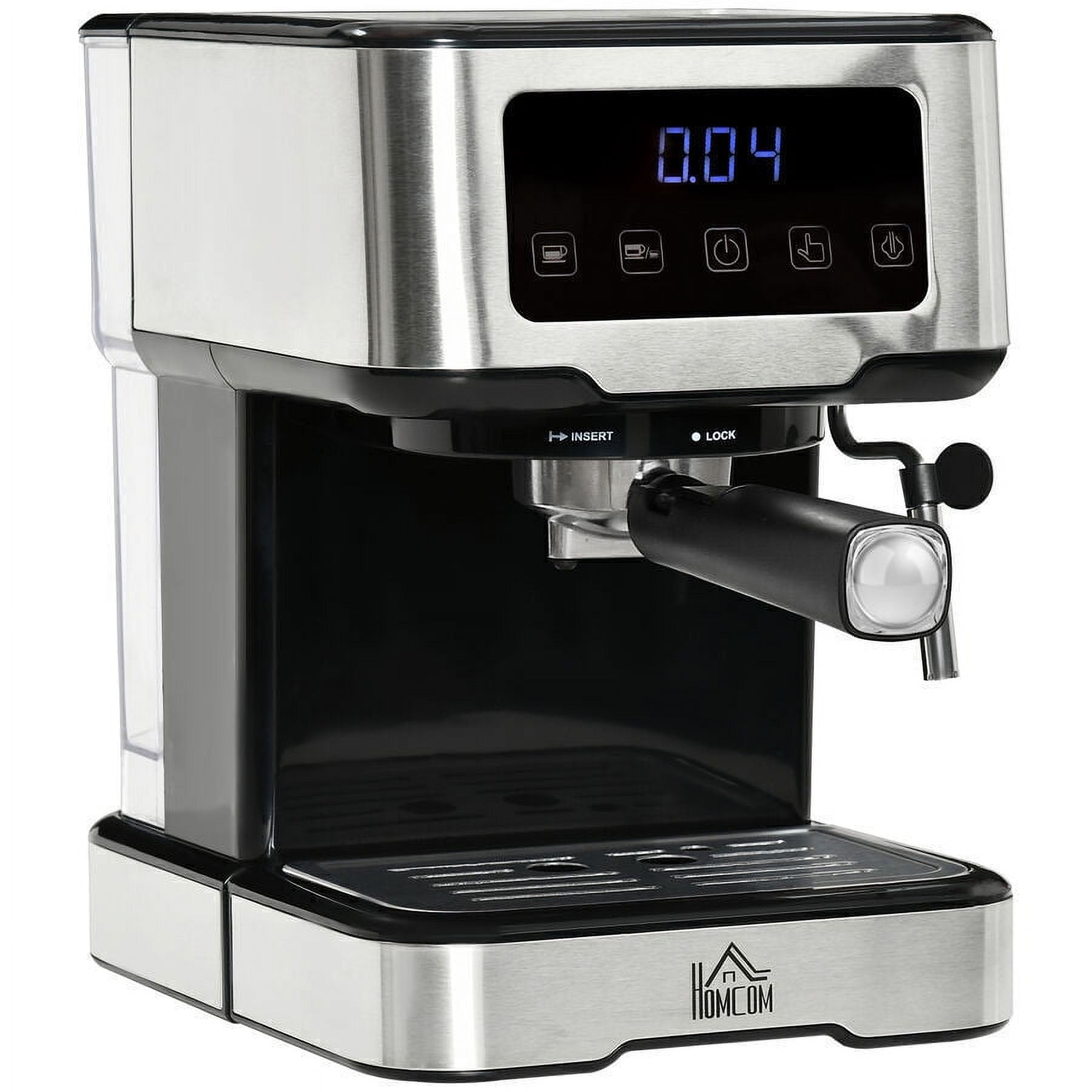 Espresso And Coffee Machine, 3 In 1 Combination 15 Bar Espresso Machine And  Single Serve Coffee Maker With Coffee Mug, Milk Frother For Cappuccino And  Latte, Black – Casazo
