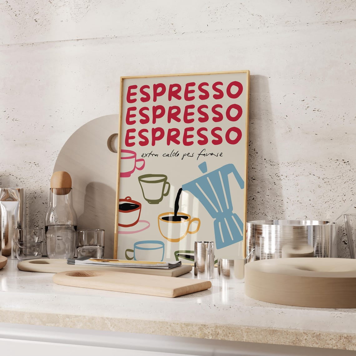 Espresso Coffee Print Italian Coffee Art Print Italian Kitchen Decor — free download