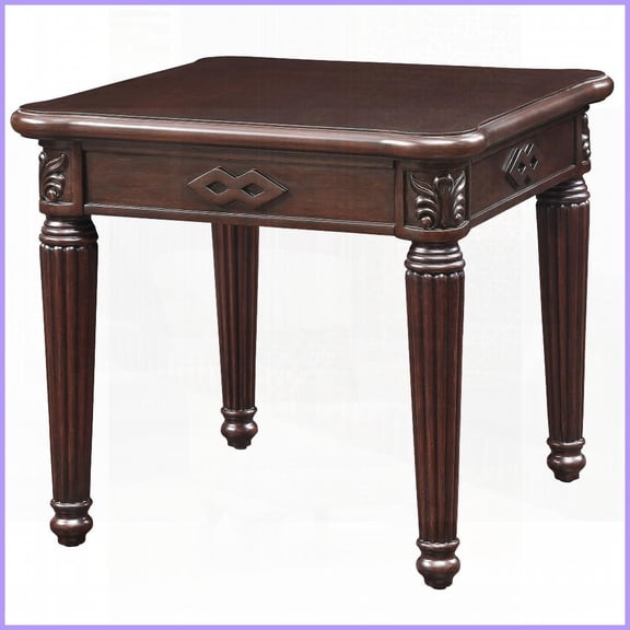 Espresso Coffee Table with Romantic Turned Legs Sturdy Timeless Living Room Accent