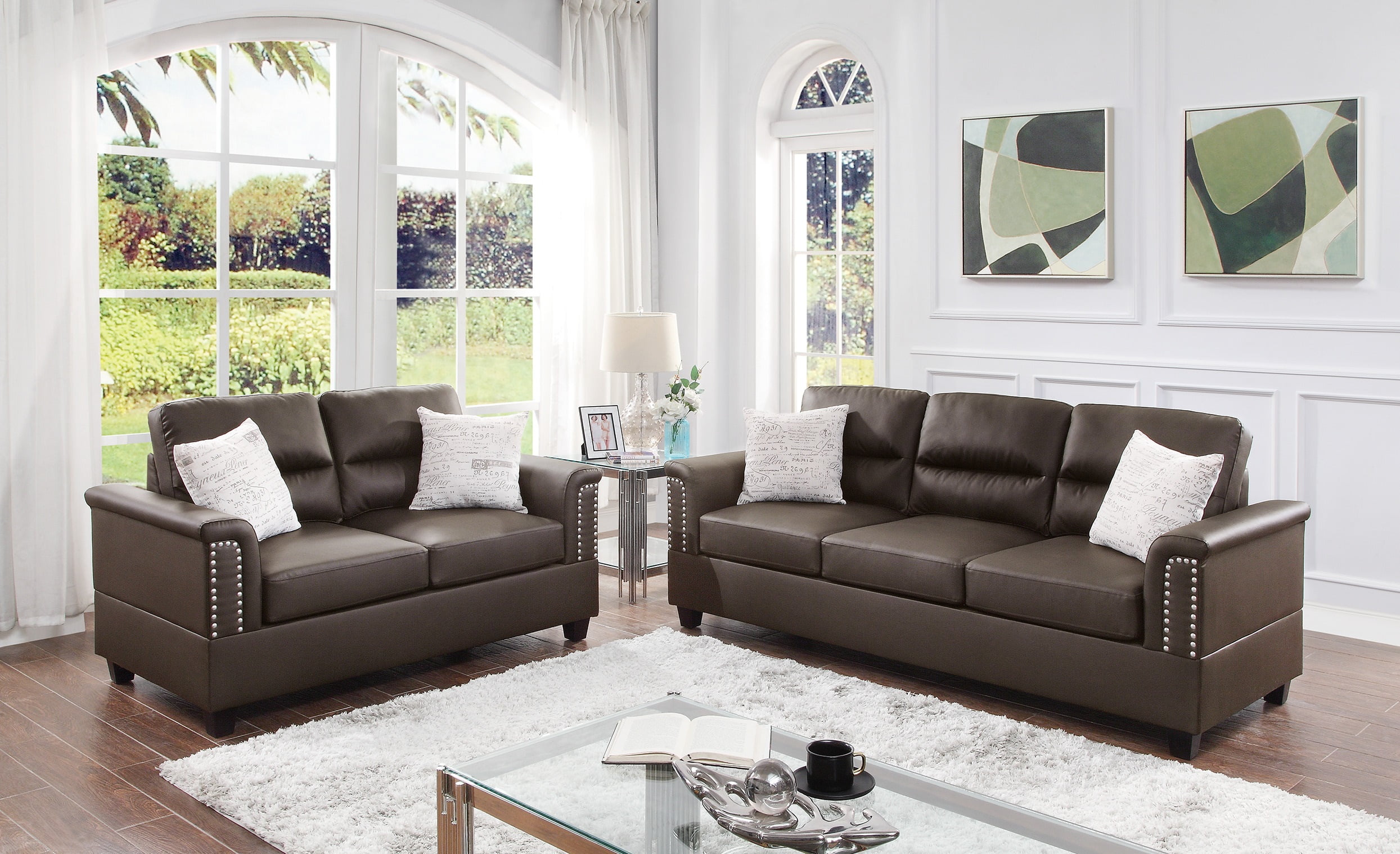 Full cushion sofa set discount