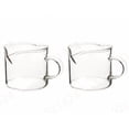 thumbnail image 1 of Espresso Cup Set (2 Pieces), 4 Oz Double Spout Cup, Espresso Cup, Milk Cup with Handle, Clear Glass, Suitable for Coffee Machines., 1 of 7