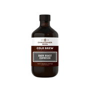 Espresso Dark Roast Cold Brew Iced Coffee Hot Coffee Liquid Java Concentrate ( 4 Ounce Bottle) Makes 12-16 Cups