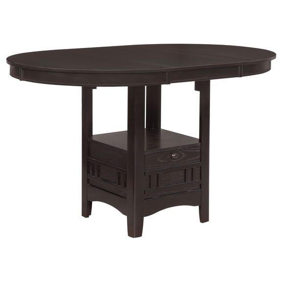 Espresso Extension Counter Height Dining Table, Extendable Kitchen Dining Table for Dining Room, Kitchen