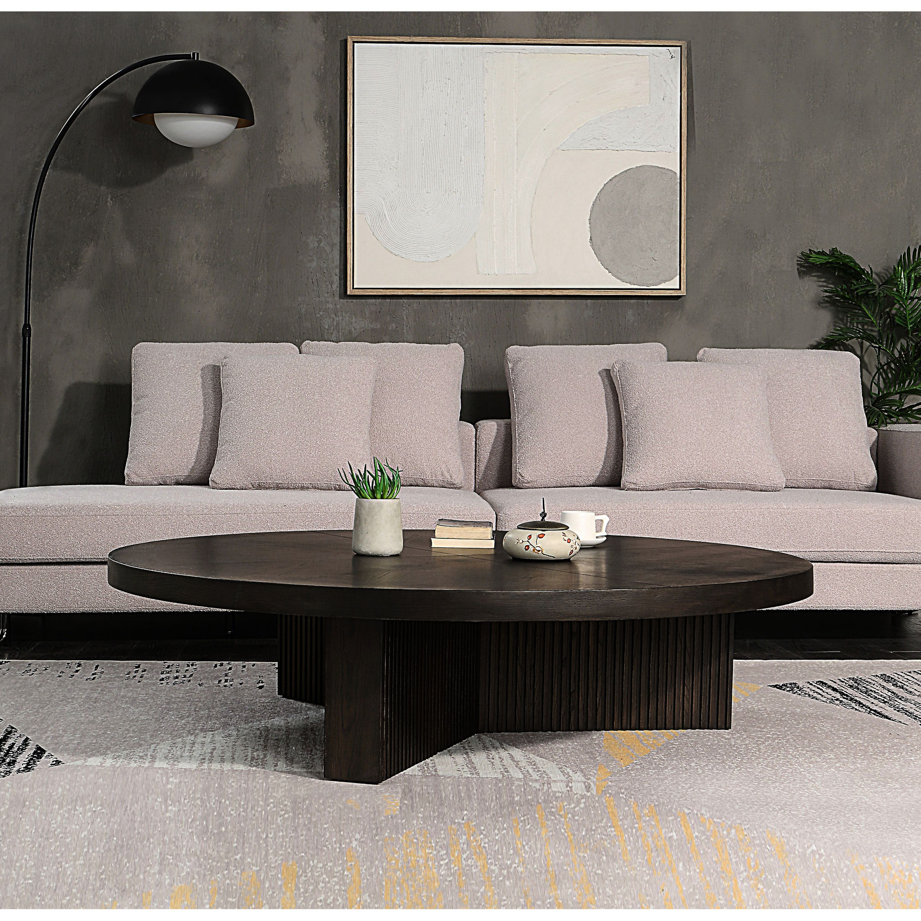 Espresso Finish - Smooth Surface - Living Room Setting / A Useful and ...