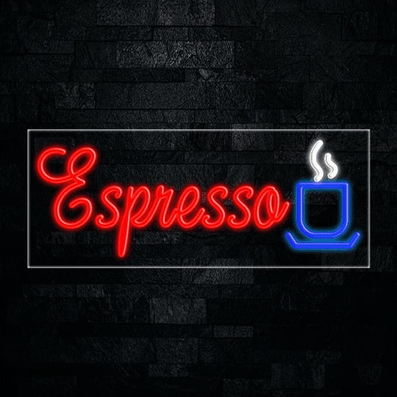Espresso-LED Neon Sign 30"L x 12"H #31396