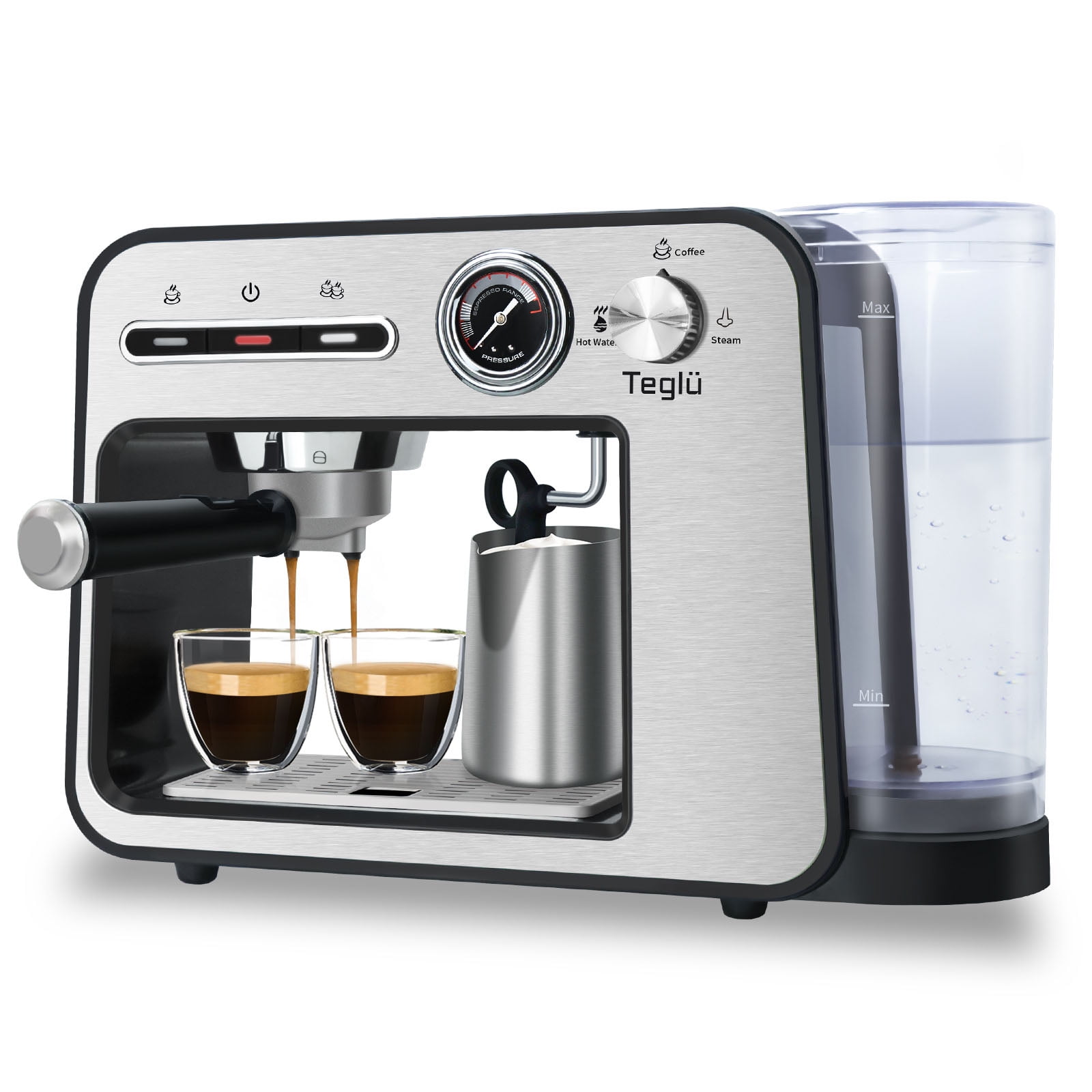 Espresso Machine 20 Bar with Milk Frother, SemiAutomatic Latte