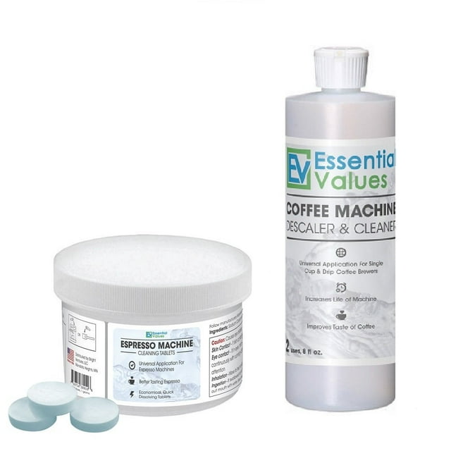 Essential Values Espresso Machine Cleaning Tablets (30 Count) and