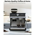 thumbnail image 1 of Espresso Machine with Grinder and Milk Frother Steam Wand, 20 Bar Coffee Maker with 95oz Water Tank, Professional 3 In 1 Espresso Maker for Cappuccino and Latte (1450w) -Dark Gray, 1 of 8