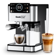 Espresso Machine for Home Barista - 20 Bar Coffee Maker with Automatic Milk Frother, TouchScreen, ESE POD & Instant Heating, Brews Cappuccino/Latte/Iced Coffee