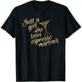 thumbnail image 1 of Espresso Martini Gift For Women Who Drink Coffee and Vodka T-Shirt, 1 of 3