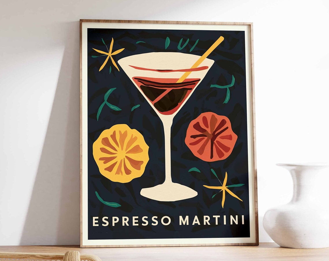 Poster Martini Madness – Mantis Design – Mixology – 24 X 36 Pouces – Neuf