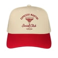 thumbnail image 1 of Espresso Martini Social Club Embroidered Trucker Hat, Adjustable Snapback Cap for Women, Fun Cocktail-Themed Design, Perfect for Brunch Dates, Parties, or Gifting, Stylish Everyday Accessory, 1 of 5
