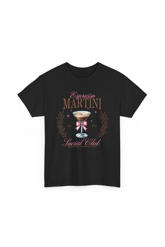 Espresso Martini Social Club Est 1972 Cocktail Drink Unisex T-Shirt, S-5XL