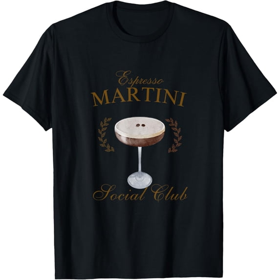 Espresso Martini for Women Drinking Coffee and Vodka T-Shirt