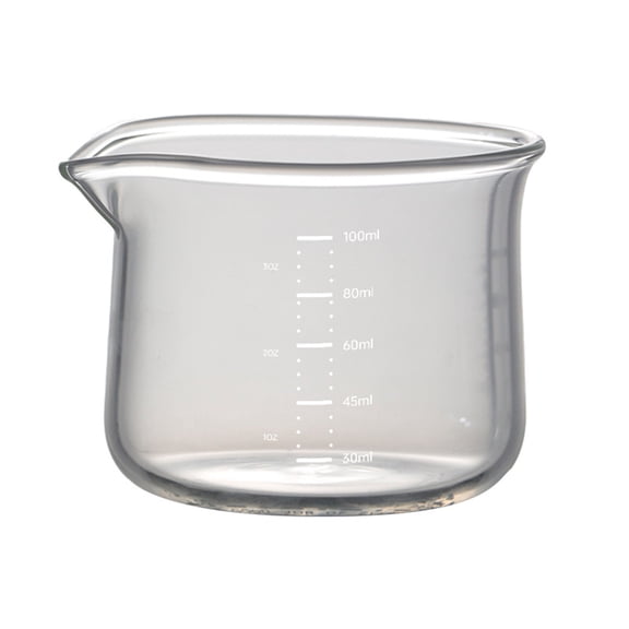 Espresso Measuring Cup For Clear Scale, Heat-Resistant Glass Coffee Shot Glasses, 100Ml Single Spout For Pouring Milk Froth And Sauce, Kitchen For Barista Tool