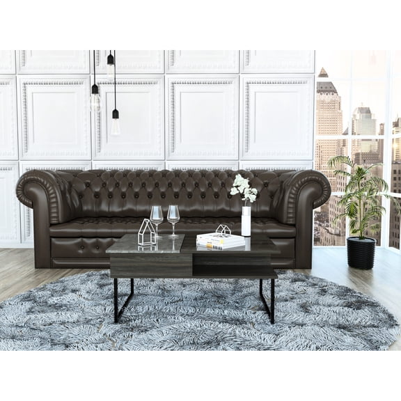 Espresso/Onyx Tone - Lift Top Functionality - Reading Relaxation - Concealed Storage