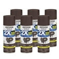 thumbnail image 1 of 6 Pack, Espresso, Rust-Oleum American Accents 2X Ultra Cover Satin Spray Paint- 12 oz, 1 of 6