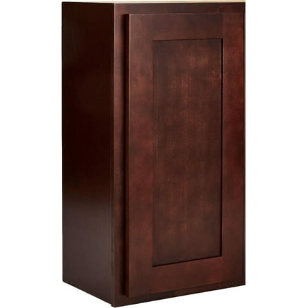 Espresso Shaker Wall Cabinet, 18 in. W x 30 in. H x 12 in. D, Ready to Assemble