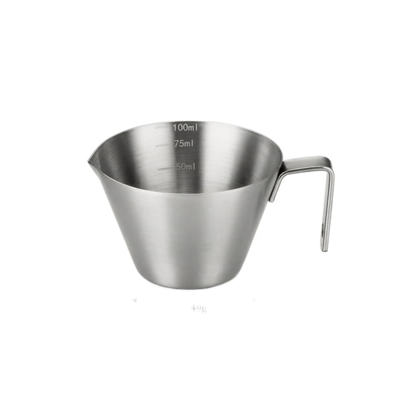 Espresso Shot Measuring Cup,Stainless Steel Espresso Pouring Cups with Handle and Spout Coffee Milk Frothing Pitcher Cup