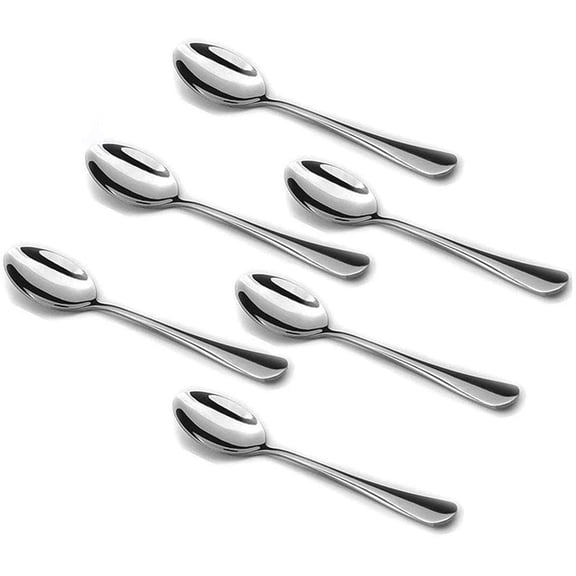 Espresso Spoons, Mini Coffee Spoon, 5.2 Inches Stainless Steel Small Spoons for Dessert, Set of 6