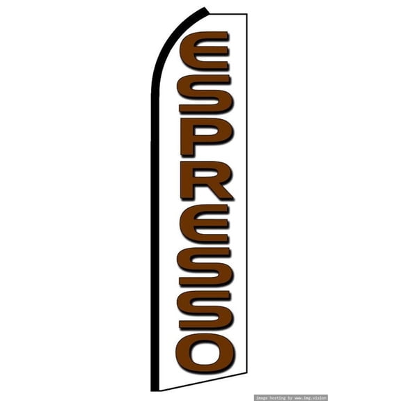 Espresso Swooper flag Without Pole Advertisement /Business Flags | Feather Flag |