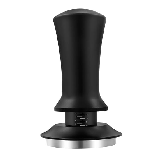 Espresso Tamper with Depth Adjustment Stainless Steel Base for Home Coffee Bar