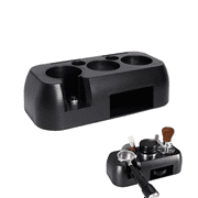 Espresso Tamping Station, Dingrich 51/58 Coffee Handle Holder, 10.6*5.2inch Universal Powder Cloth Powder Press Base, Powder Press Hammer Storage Holder - Black