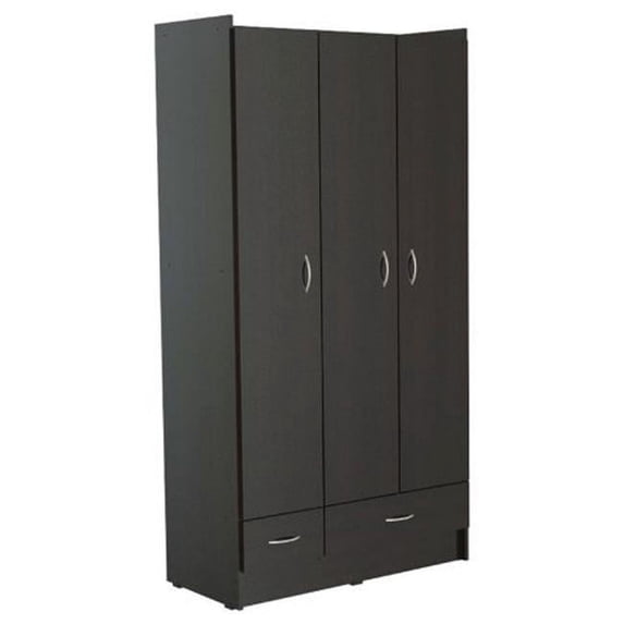Espresso Three Door Armoire