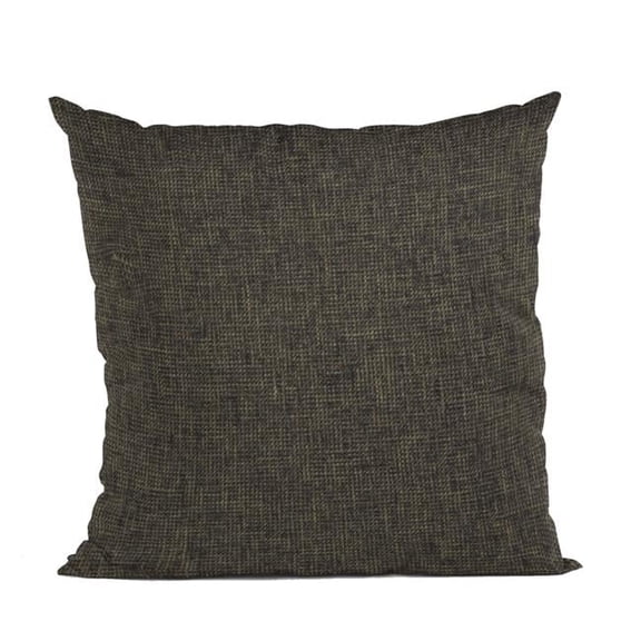 Espresso Waffle Textured Solid, Sort of A Waffle Texture Luxury Throw Pillow - 16 x 16 in.