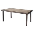 thumbnail image 1 of Espresso Wicker Dining Table, 1 of 1