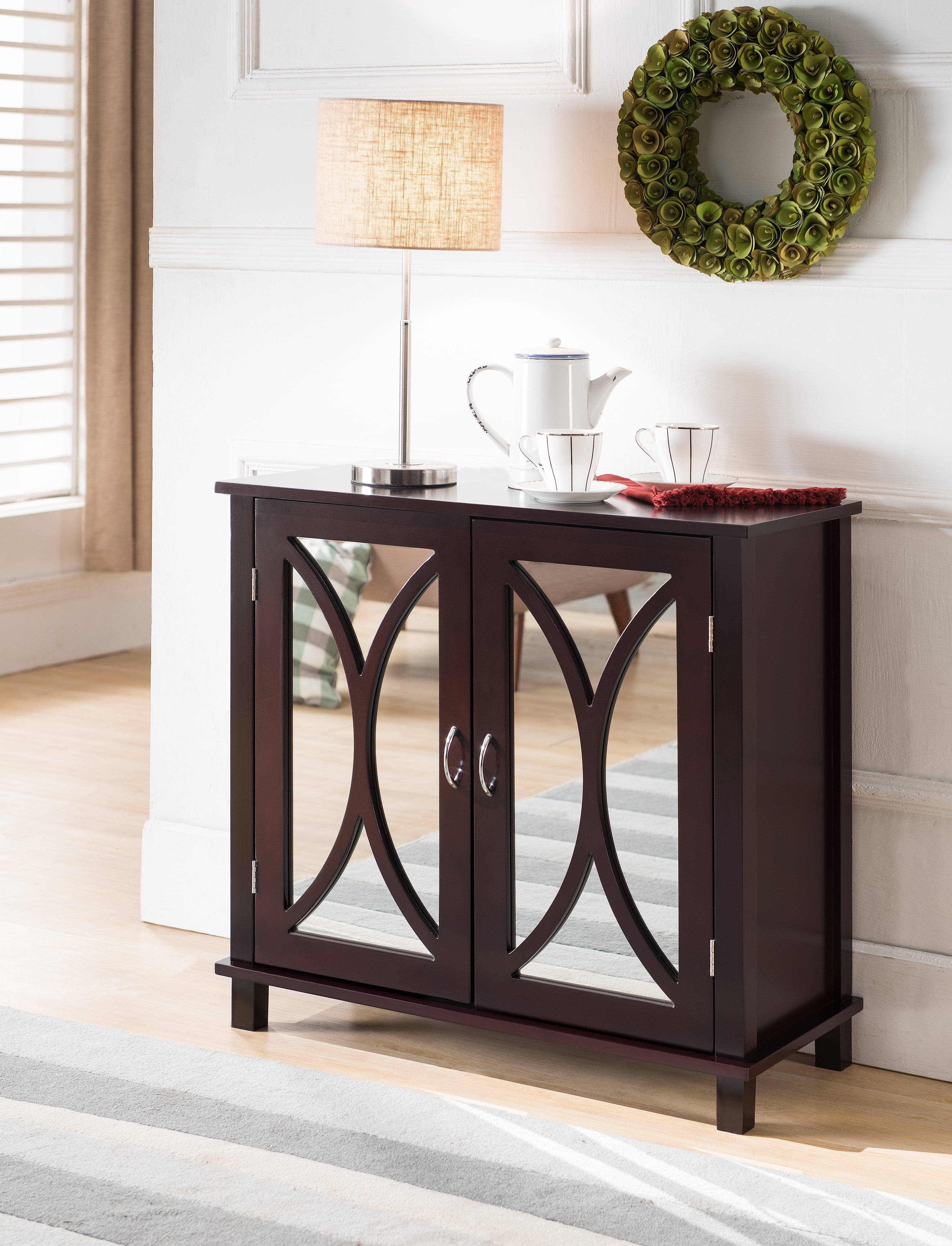 Accent sale mirror cabinet