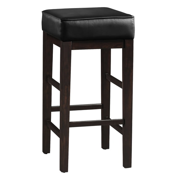 Espresso Wood, Transitional Style / Pub Height Stools Set of 2