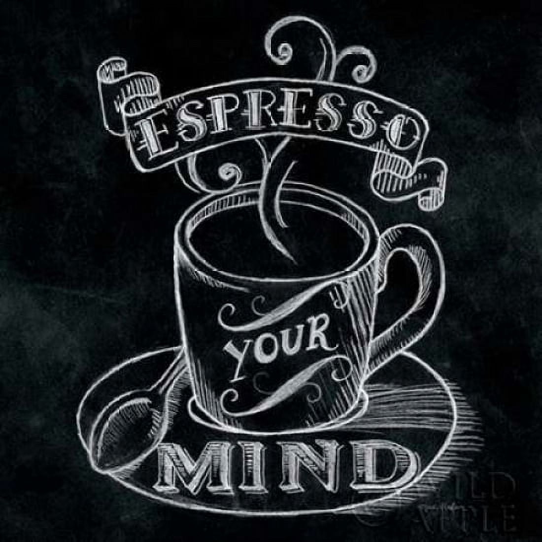 Espresso Your Mind No Border Canvas Art - Mary Urban (24 x 24)