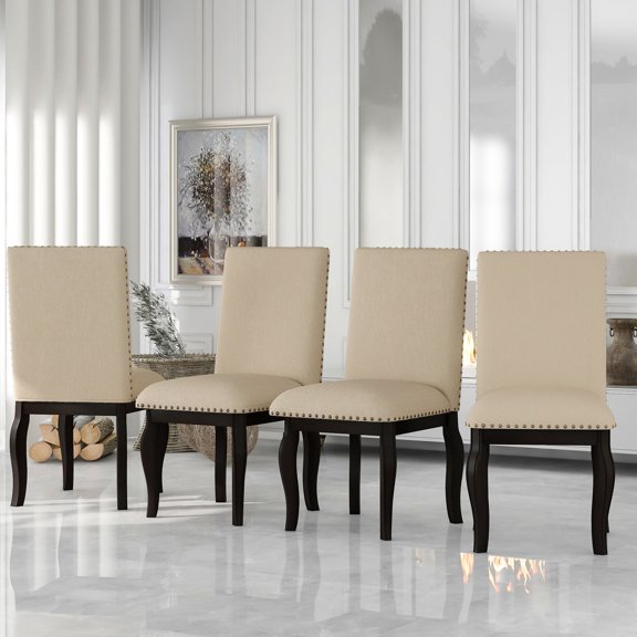 Espresso color - Upholstered back - Weekend brunches - Cozy feeling