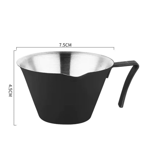Espresso cup 100ML Espresso Extraction Cup 304 Stainless Steel Extraction Cup With Guide Spout Practical Ounce Cup