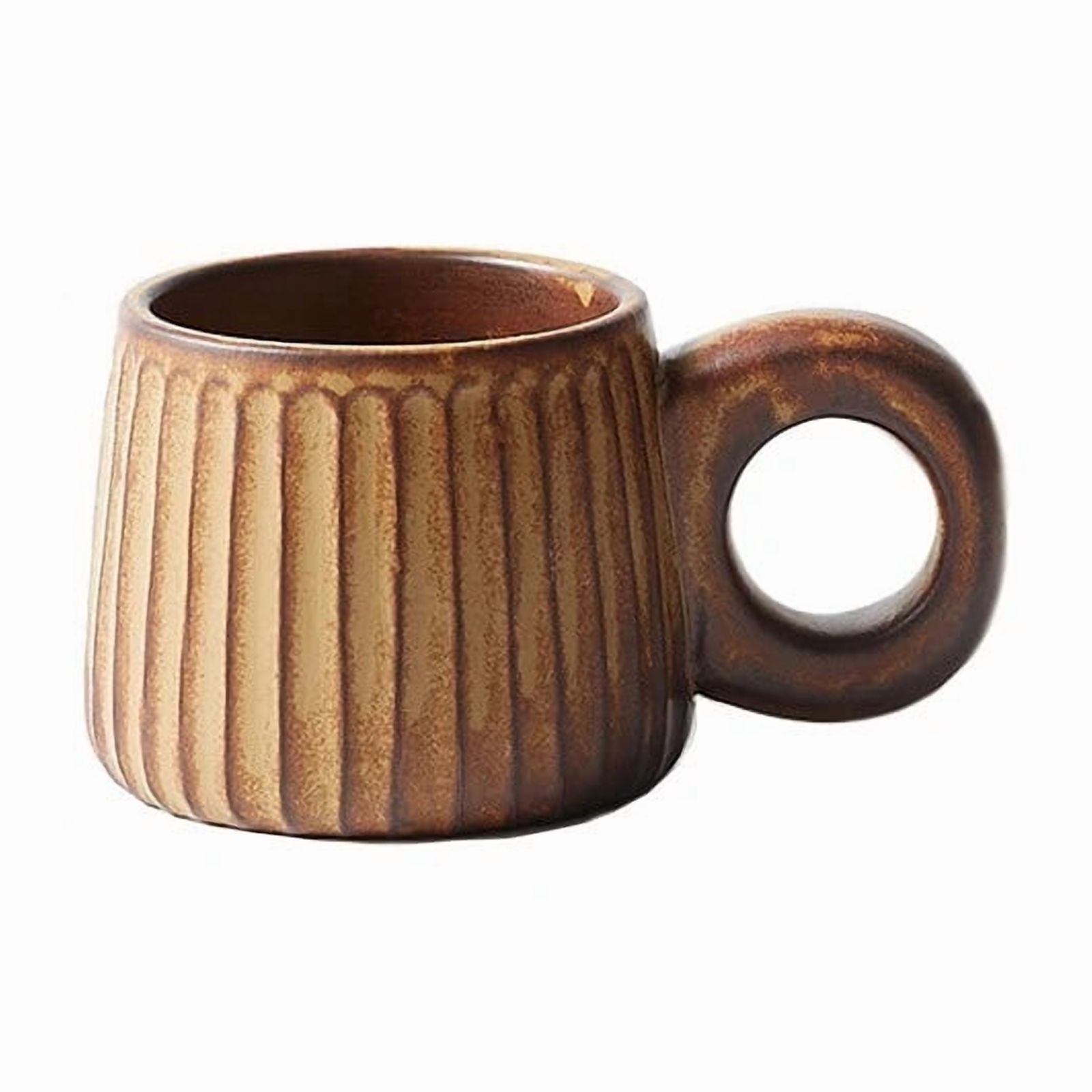 Espresso cup 250ml Rough Pottery Coffee Cup Nordic Retro Handmade Ceramic Mugs Personality Water Tea Cup