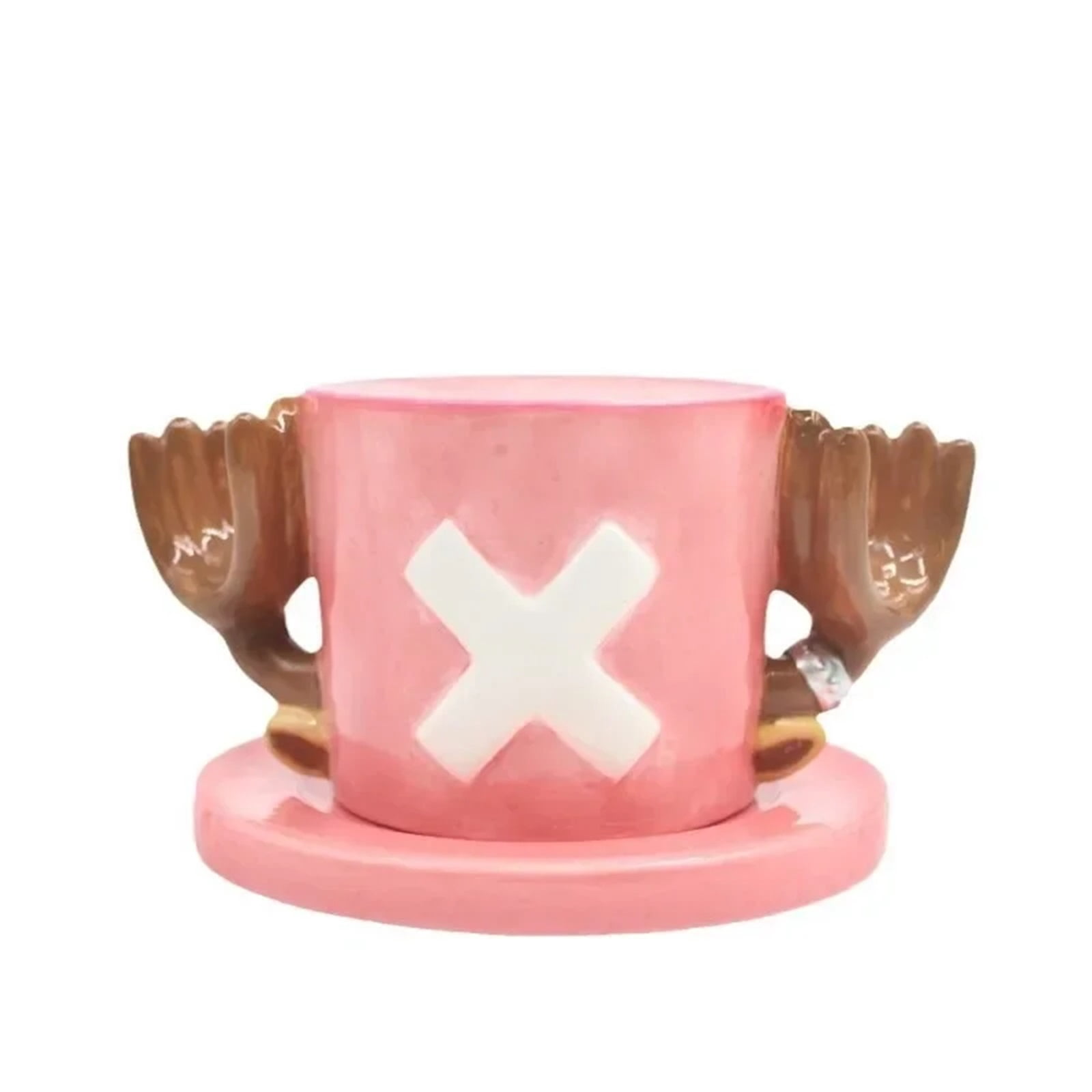 Espresso cup Cartoon Ceramic Mug And Saucer Set Coffee Cup Upside Down Breakfast Mug Milk Juice Water Cup