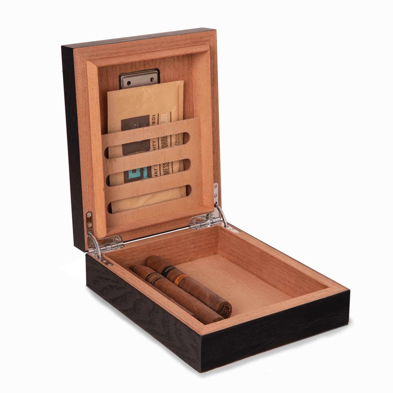 Espresso wood cigar humidor box