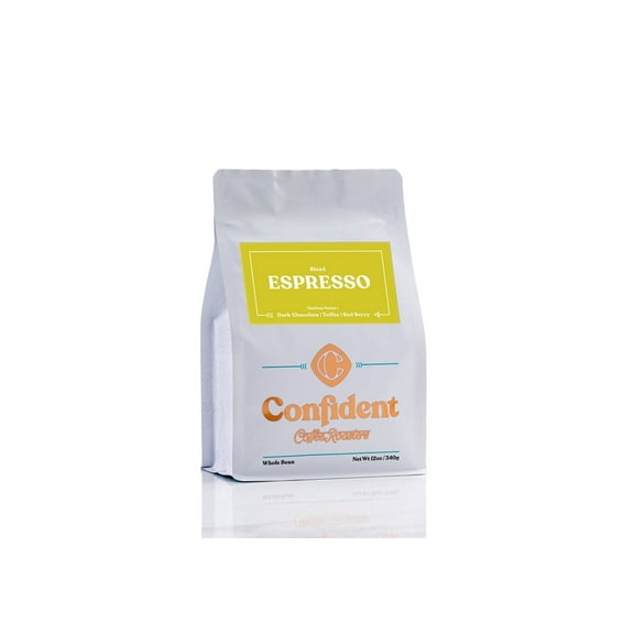 Confident Coffee Roasters Espresso Whole Bean Coffee, 12oz