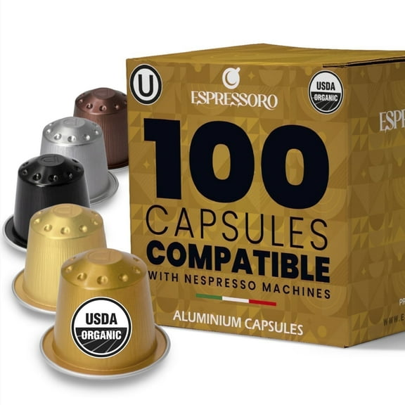 Espressoro Organic Espresso Pods, 100-Count Variety Pack