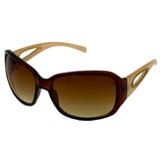 Esprit Sunglass Beige Brown Soft Rectangle Plastic, Brown Gradient 19394 535