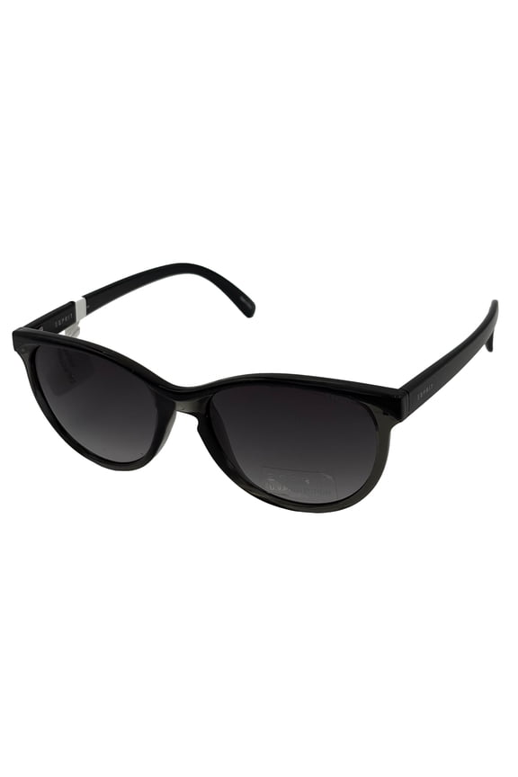 Sunglass Womens Black Soft Square Plastic, Gradient Lens 39076. 538