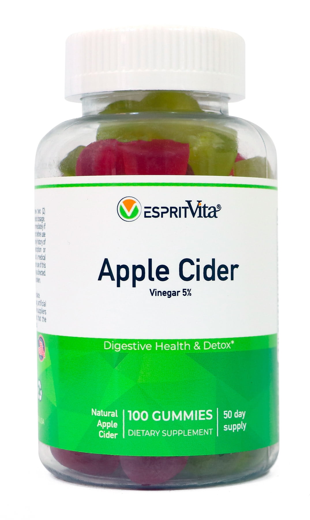 Esprit Vita Apple Cider Vinegar Gummies 100ct Natural Apple Flavor