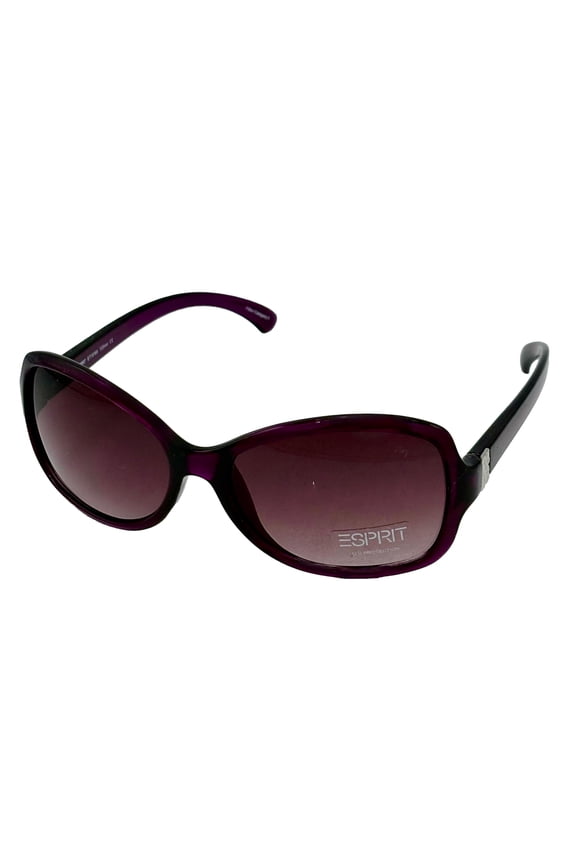 Women's Sunglasses ET19366 544 Plastic Rectangle Burgundy/Silver/Rose