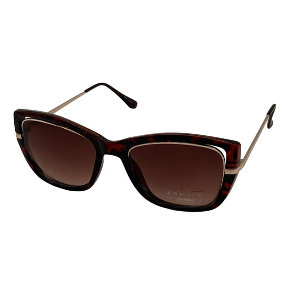 Esprit Womens Sunglass Brown Square Plastic, Gradient Lens ET39110 545